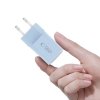 TECH-PROTECT NCM33 2-PORT NETWORK CHARGER PD 33W / QC3.0 BABY BLUE